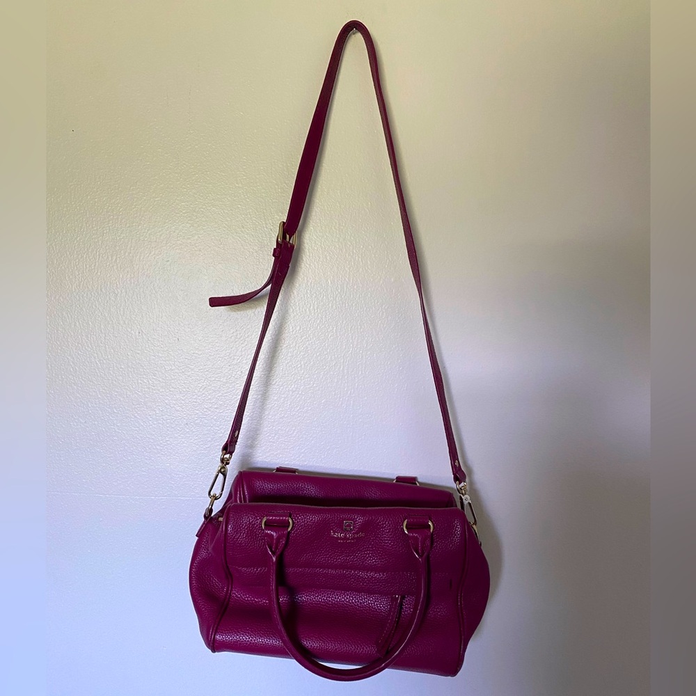 Kate Spade Plum Leather Shoulder Bag